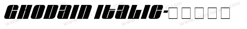 Ghodain Italic字体转换